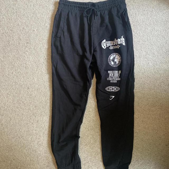 Gymshark Men's Sweatpants - Black/White - M on Productcaster.