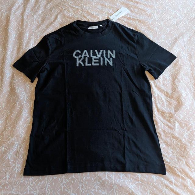 Calvin Klein Men's T-shirt - Black - L on Productcaster.