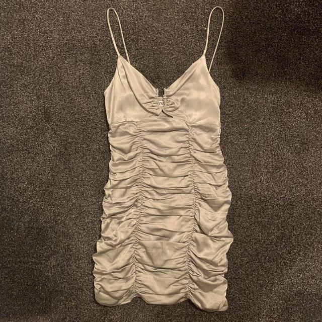 Zara Women's Bodycon Dress - Silver - S on Productcaster.