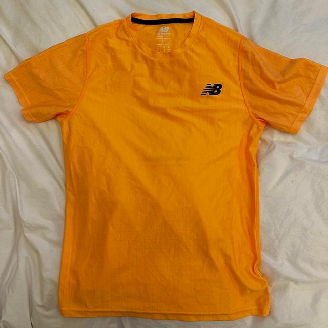 New Balance Men's T-shirt - Orange - S on Productcaster.