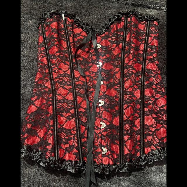 Hearts & Roses London Women's Corset - Red/Black - 8 on Productcaster.