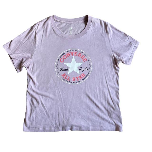 Converse Women's T-shirt - Pink - 12 on Productcaster.