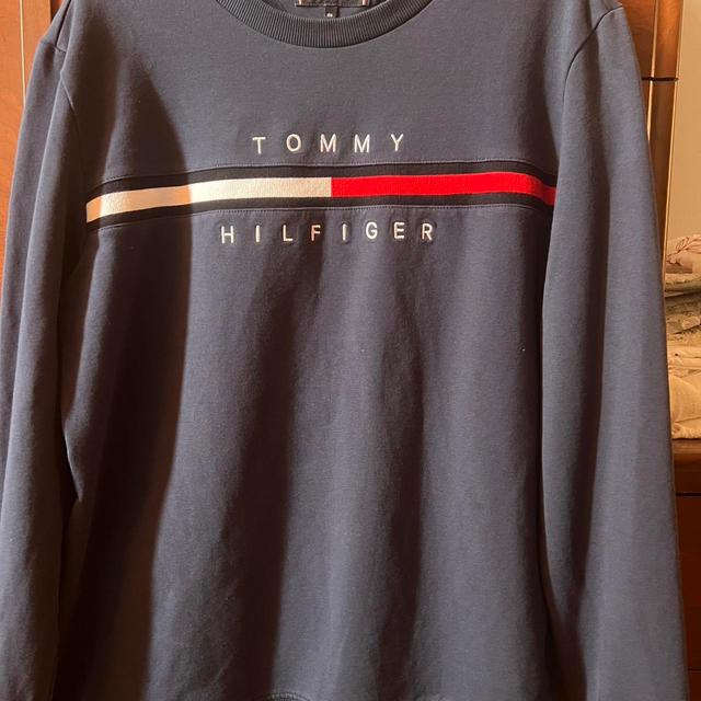 Tommy Hilfiger Men's Sweatshirt - Navy/Blue - S on Productcaster.