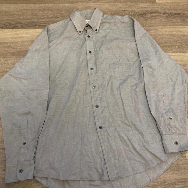 Yves Saint Laurent Men's Shirt - Grey - L on Productcaster.