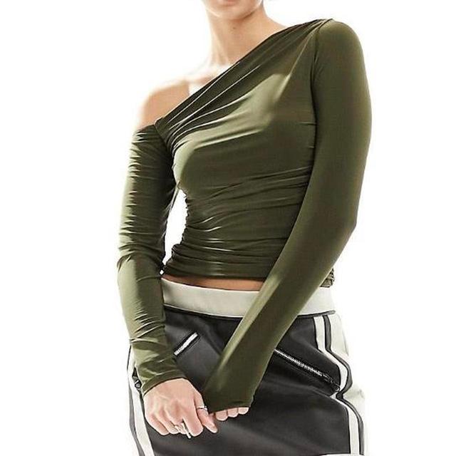 ASOS Design Women's Top - Khaki - S on Productcaster.