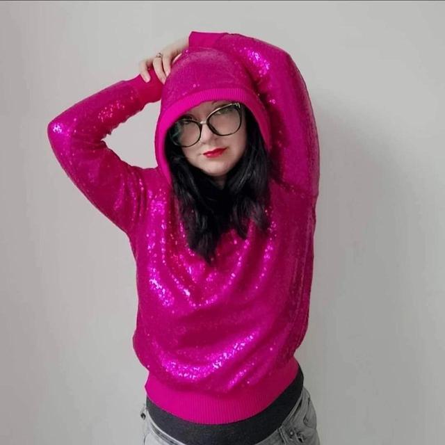 Handmade Women's Hoodie - Pink - M on Productcaster.