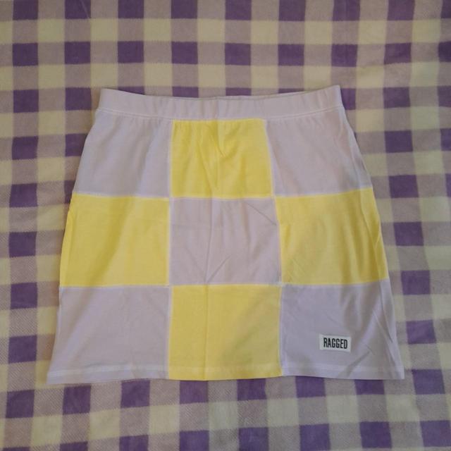 The Ragged Priest Women's Mini Skirt - Yellow/Purple - UK 10 on Productcaster.