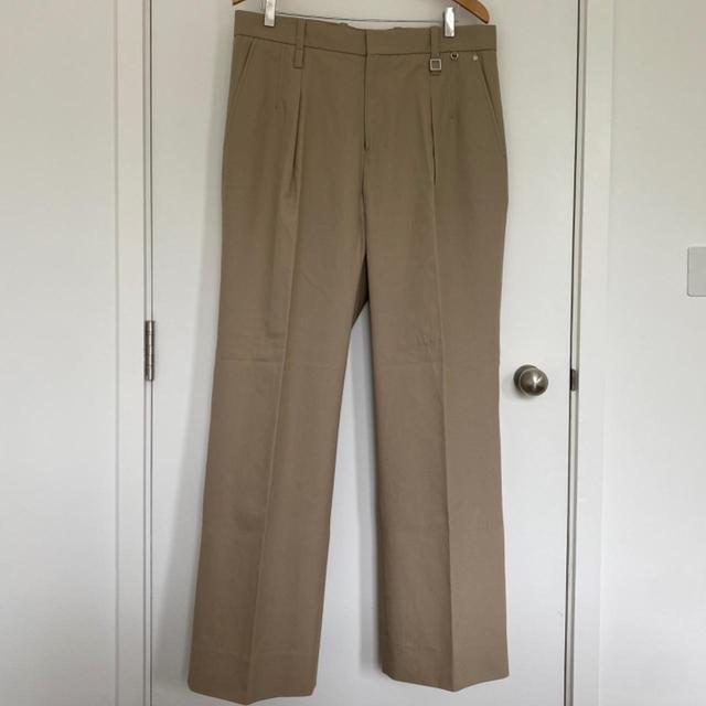 Wooyoungmi Men's Straight leg Trousers - Tan - 34" on Productcaster.