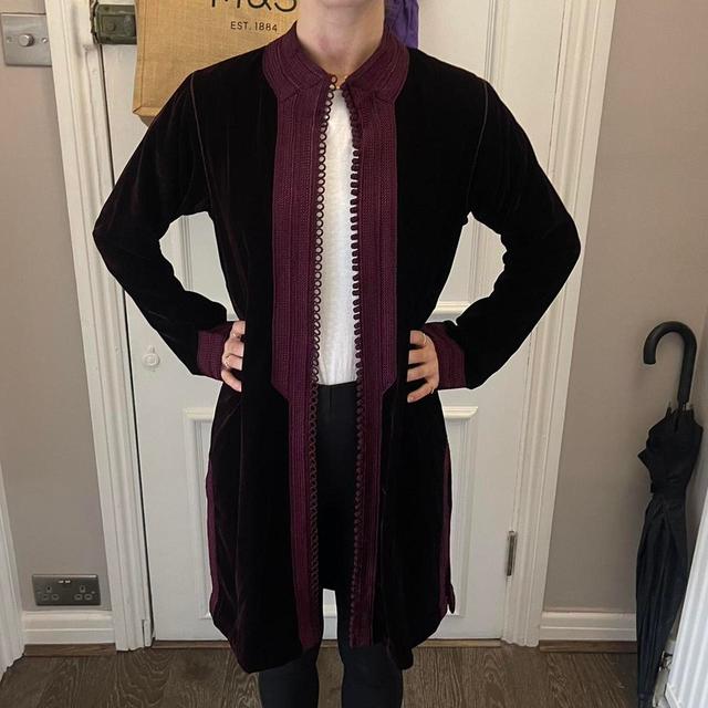 Women's Cardigan - Purple/Burgundy - S on Productcaster.