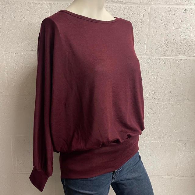 New Look Women's Jumper - Burgundy/Red - M on Productcaster.