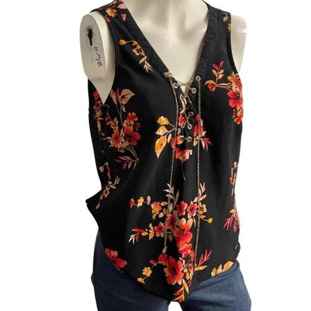 Guess Women's Blouse - Black/Multi - M on Productcaster.