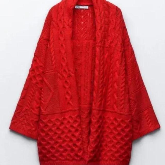 Zara Women's Coat - Red - M on Productcaster.