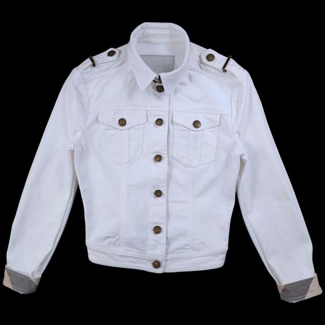 Burberry Brit Women's Varsity Jacket - White - XS on Productcaster.