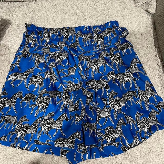 Zara Women's Shorts - Blue/Multi - S on Productcaster.