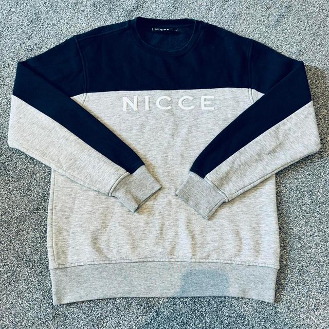 NICCE Men's Jumper - Grey/Navy - M on Productcaster.