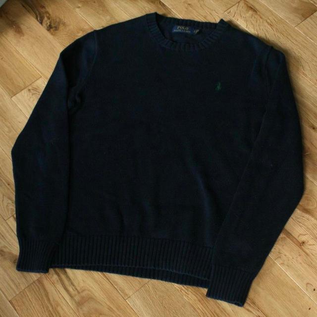 Ralph Lauren Men's Sweatshirt - Navy/Blue - S on Productcaster.