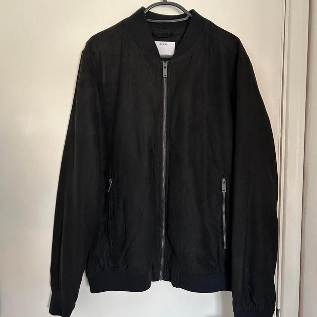 Bershka Men's Bomber Jacket - Black - M on Productcaster.