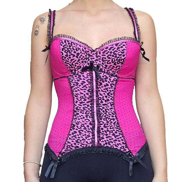 Women's Corset - Pink/Black - 8 on Productcaster.