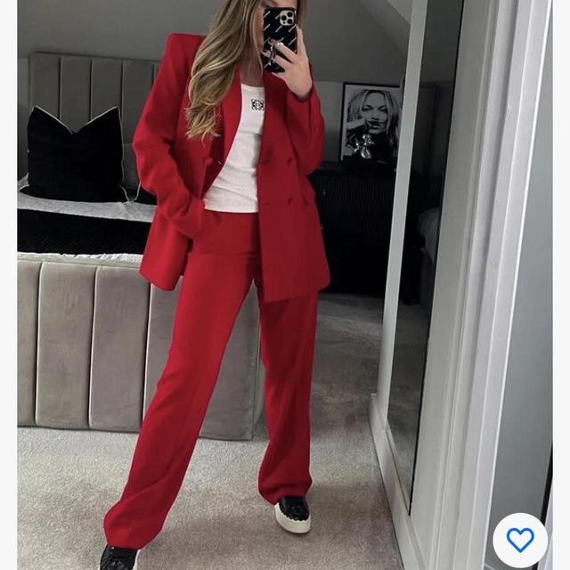 Zara Women's Suit - Red - XS on Productcaster.