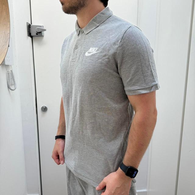 Nike Men's Polo shirt - Grey - L on Productcaster.