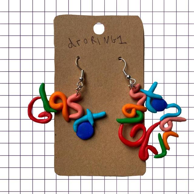 Handmade Women's Earrings - Multi on Productcaster.