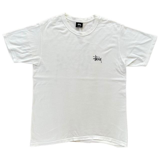 Stüssy Men's T-shirt - White - M on Productcaster.