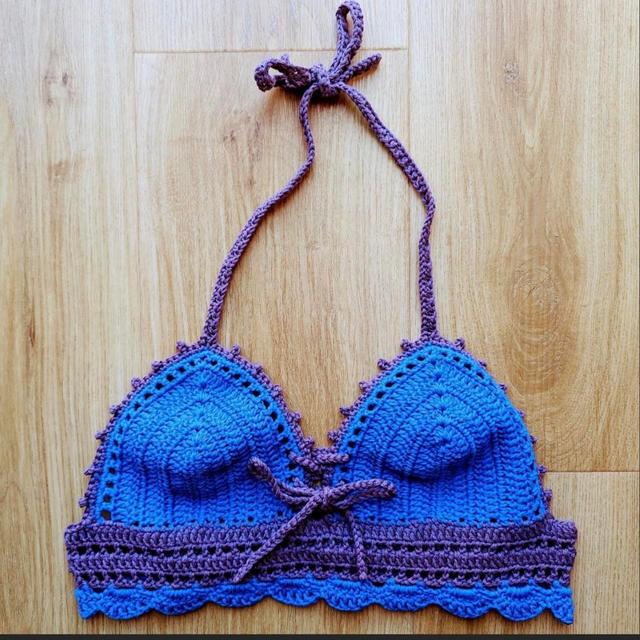 Handmade Women's Crop top - Purple - S on Productcaster.