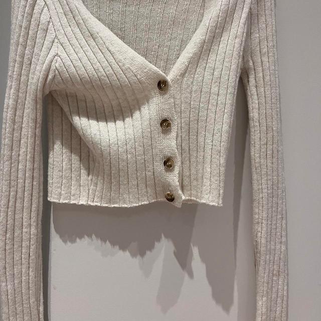 Urban Outfitters Women's Cardigan - White/Cream - 8 on Productcaster.