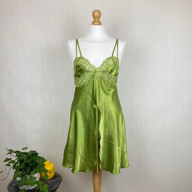 Women's Midi Dress - Green/Multi - L on Productcaster.