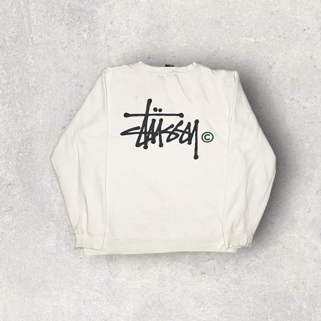 Stüssy Men's Sweatshirt - White - XL on Productcaster.