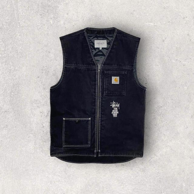 Stüssy Men's Gilet - Black - S on Productcaster.