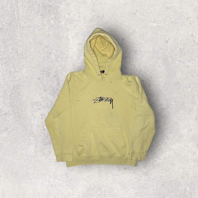 Stüssy Men's Hoodie - Yellow - S on Productcaster.