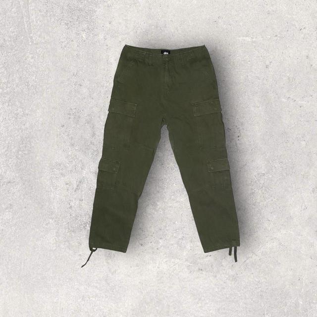 Stüssy Men's Cargo Trousers - Green - 30" on Productcaster.