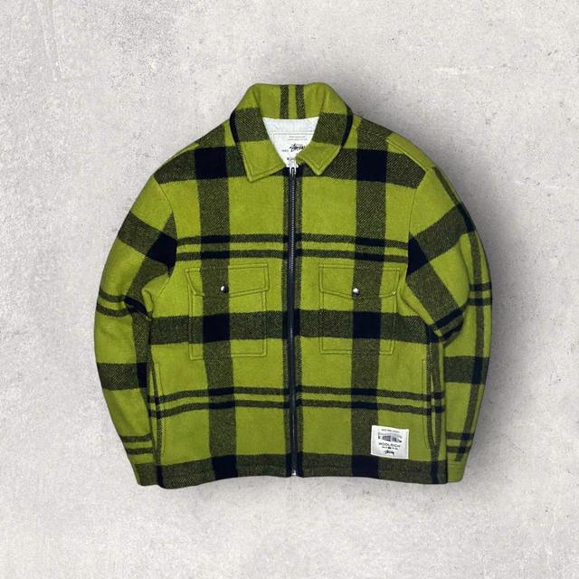 Stüssy Men's Jacket - Green/Black - M on Productcaster.