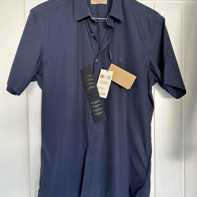 Burberry Men's Shirt - Navy - XL on Productcaster.