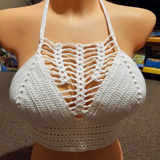 Handmade Women's Top - White - 8 on Productcaster.