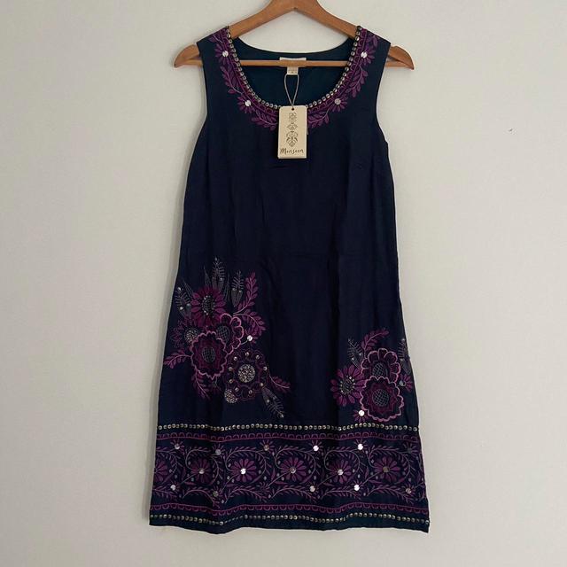 Monsoon Women's A-line Dress - Navy - 8 on Productcaster.