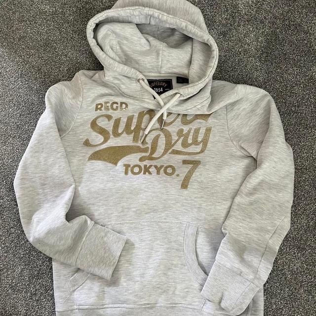 Superdry Women's Hoodie - Grey - 10 on Productcaster.