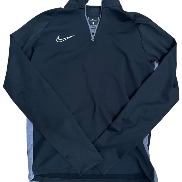 Nike Men's Sweatshirt - Black/White - M on Productcaster.