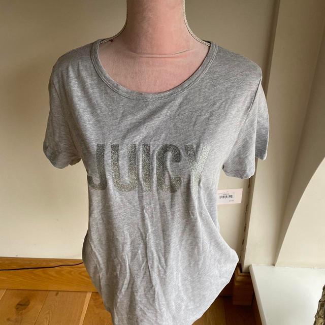 Juicy Couture Women's T-shirt - Grey - L on Productcaster.