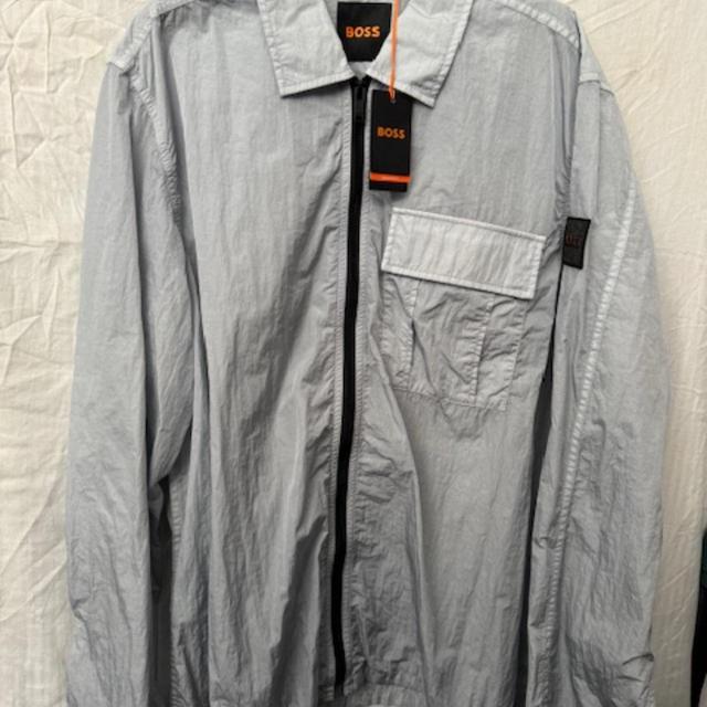 Hugo Boss Men's Lightweight Jacket - Grey/Silver - L on Productcaster.