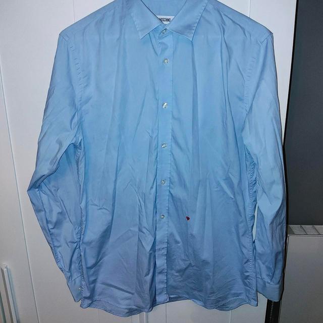 Moschino Men's Shirt - Blue - L on Productcaster.