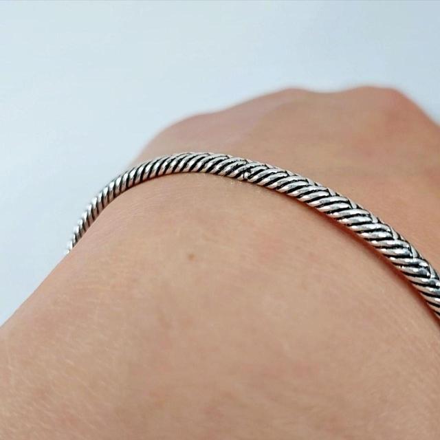 Designer Men's Bracelet - Silver on Productcaster.