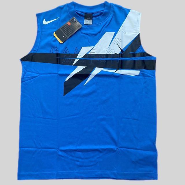 Nike Men's Vest - Blue - M on Productcaster.