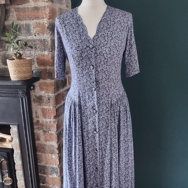 Laura Ashley Women's Midi Dress - Blue - 10 on Productcaster.