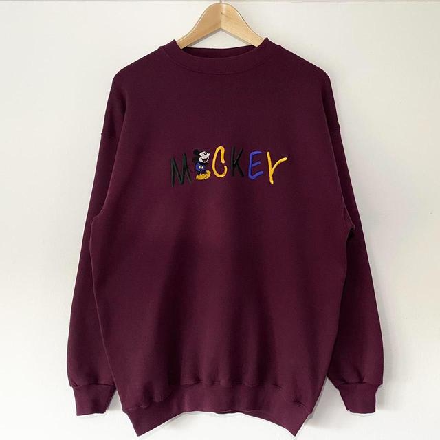 Mickey & Co. Men's Sweatshirt - Burgundy - M on Productcaster.