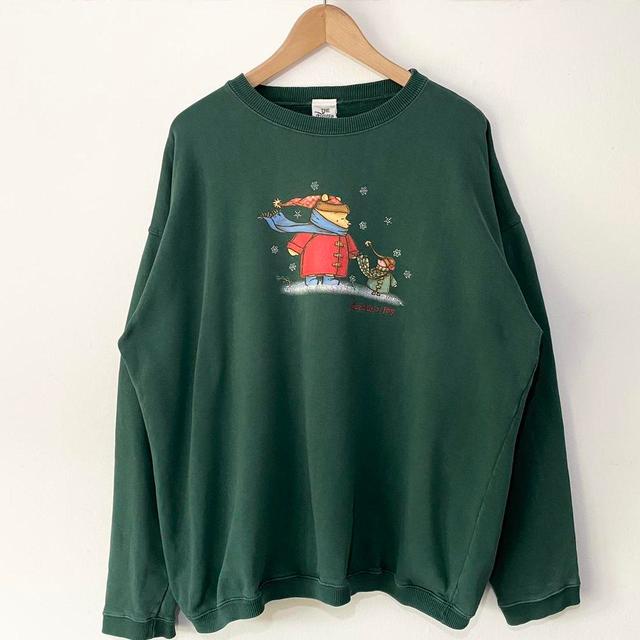 Disney Women's Sweatshirt - Green - XL on Productcaster.