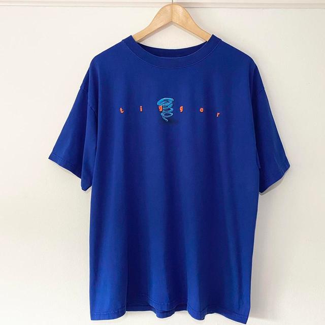 Disney Men's T-shirt - Blue/Multi - XL on Productcaster.