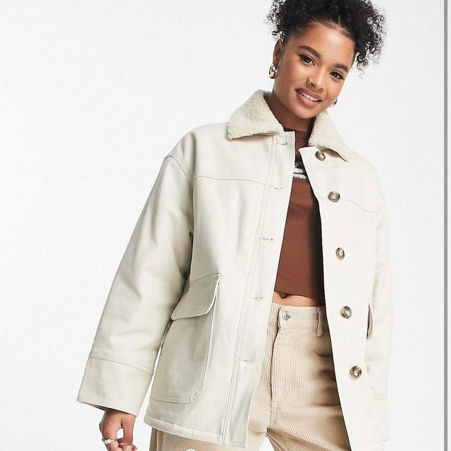 ASOS Women's Lightweight Jacket - Cream - UK 8 on Productcaster.