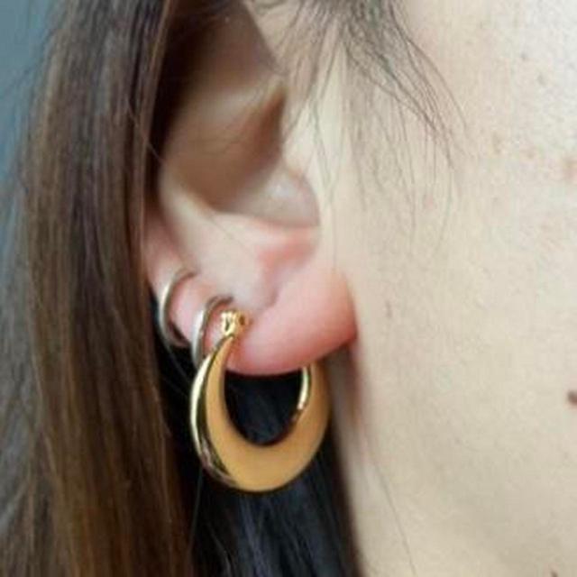 Women's Earrings - Gold on Productcaster.